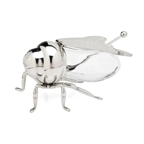 Meleira Abelha Lux Prata com Colher