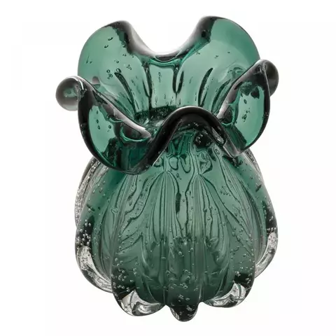 Vaso de Vidro Verde Esmeralda - 17cm - comprar online