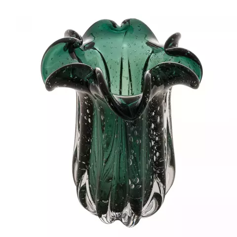 Vaso de vidro Verde Esmeralda 18x21