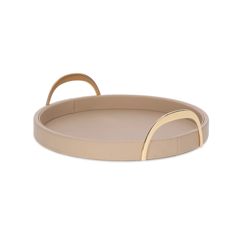 Bandeja em MDF com revestimento em PU Redonda - G 36cm