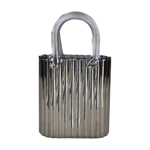 Vaso de Vidro Bolsa 22cm x 15cm - comprar online