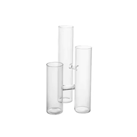 Vaso Vidro 3 Tubos 4,5cmx25cm