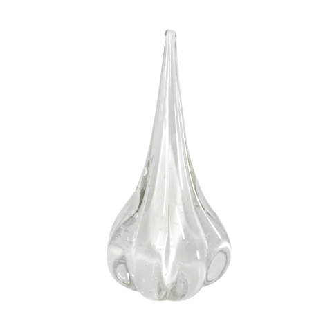 Gota Cristal Murano Fênix P Quartzo Pérola - 25 cm