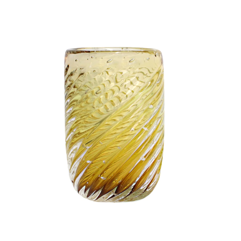 Vaso Cristal Murano Venlo P Âmbar - 15 cm