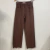 Calça Reta Sarja Marrom, 38