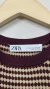 Blusa Vinho Zara, M - Brechó de Bacana