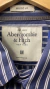Camisa Azul Abercrombie & Fitch (M) - Brechó de Bacana