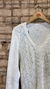 Tricô Branco Texturado, G - comprar online