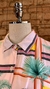 Camisa Branca Estampada, G - Brechó de Bacana