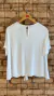 Blusa Branca Aqua, G - Brechó de Bacana