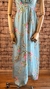Vestido Turquesa, P - Brechó de Bacana