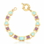 Pulseira com Cristais Bangkok Banhado a Ouro - Aluguel R$ 39,00