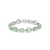 Pulseira Havana Fusion Esmeralda Banho de Ródio - Aluguel R$ 39,00