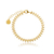 Pulseira Leaf Londres Banho de ouro amarelo 18K