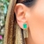 Brinco Phuket Esmeralda com Franja - comprar online