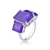 Anel Mendoza Emerald & Mauve - Aluguel R$ 29,00