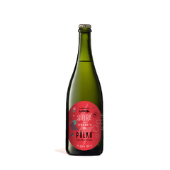 Botella sidra Pülku con vermú La Fuerza Rojo