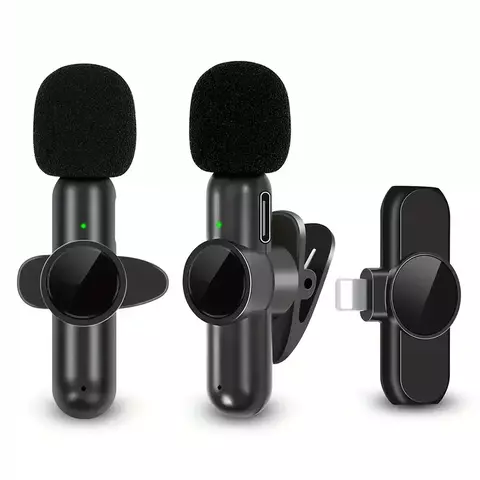 Microfono Corbatero Inalambrico X2 Lavalier Para iPhone iPad