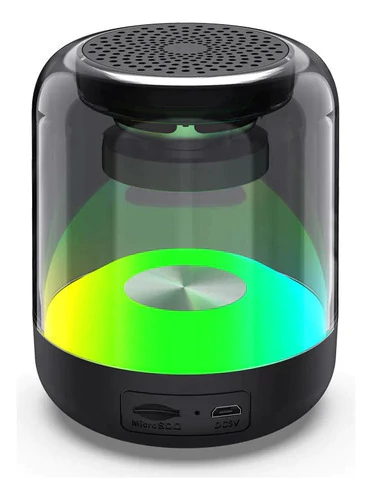 Parlante Portátil Bluetooth Radio Fm Luz Rgb Inalámbrico