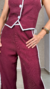 CONJUNTO CALÇA E COLETE - Dra. JOYCE - Use By Me