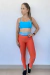 Conjunto Legging e Top (Laranja e Azul)
