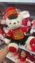Enfeite Decoração de Natal Urso de Pelúcia 20cm