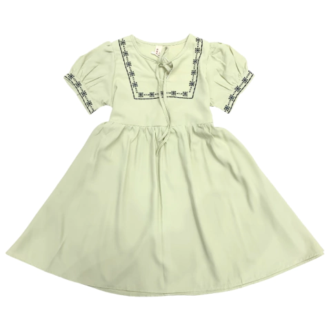 Vestido nena importado con bordado (Art 9568) en internet
