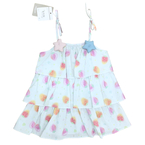 Blusa/Vestido con volados varias estampas (Art 9577)