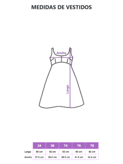 Vestido con lazo Linea Exclusiva - Dammar