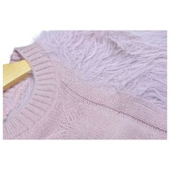 sweater tejido y piel en internet