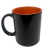 Caneca porcelana mágica fosca interior colorido - 325 ml laranja