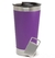 Copo térmico para dtf-uv de aço inox fosco com tampa e abridor - 491ml lilas