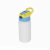 Squeeze kids alumínio tampa colorida - 500 ml amarelo e azul