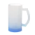 Caneca jateada vidro degrade - 475 ml azul escuro