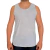 Camisa poliéster regata cinza mescla -