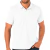 Camisa poli. adulto gola polo branca