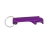 Chaveiro abridor de aluminio 2x1 roxo