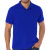 Camisa poli. adulto gola polo azul royal