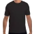 Camisa de algodão adulto preta