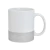 Caneca porcelana glitter na base - 325 ml prata