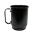 Caneca alumínio preto fosco - 400 ml -
