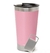 Copo térmico para dtf-uv de aço inox fosco com tampa e abridor - 491ml rosa claro