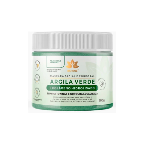 ARGILA VERDE + COLÁGENO HIDROLISADO - 300g - comprar online