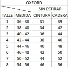 CALZA OXFORD LYCRA en internet
