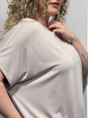 Blusa Cuello Ruedondo Strass - comprar online