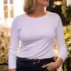Remera básica manga larga escote redondo - comprar online