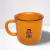 Caneca Zaro Café Laranja com borda preta 200ml