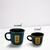 Caneca Zaro Café Verde com Borda Dourada 70ml - loja online