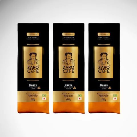 Zaro Café Especial Suave em Grãos 1,5kg