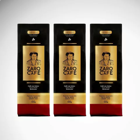 Zaro Café Especial Moderado em Grãos 1,5kg